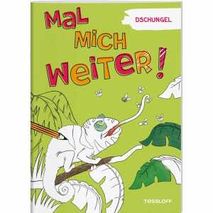 TESSLOFF Malbuch Mal mich weiter! Dschungel