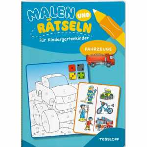 TESSLOFF Malen und Rätseln für Kindergartenkinder Fahrzeuge