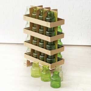 BOLTZE Vase Relea 4fach sortiert