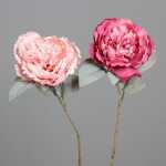 Kunstblume Paeonie pink 66cm 2fach sortiert