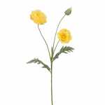 Kunstblume Klatschmohn gelb 73cm