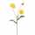 Kunstblume Klatschmohn gelb 73cm