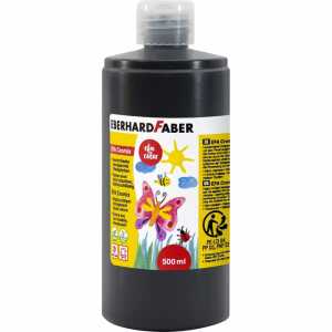 Transparente Flüssigfarbe EFA Cromix schwarz 500ml Flasche