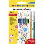 Eberhard Faber Filzstifte Glitzer 3mm Promo Pack 8+2...