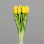 Kunstblume Tulpen Bund gelb 31cm