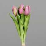 Kunstblume Tulpen Bund fuchsia 31cm