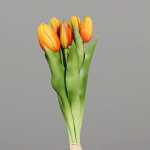 Kunstblume Tulpen Bund orange 31cm