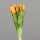 Kunstblume Tulpen Bund orange 31cm