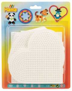 Hama Stiftplatten Herz/Kreis/Viereck/Sechseck groß 4 Stück