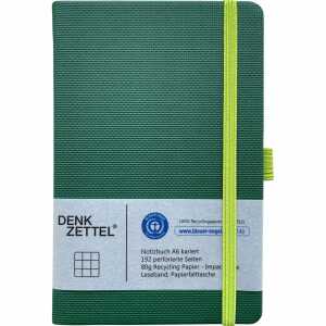 Notizbuch Denkzettel Tenax 192 Seiten dunkelgrün DIN A6