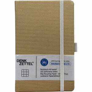 Notizbuch Denkzettel Tenax 192 Seiten gold DIN A6