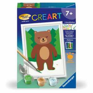 Ravensburger Malen nach Zahlen Set Kleiner Bär mit Rahmen