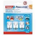 tesa Wandhaken selbstklebend Powerstrips S weiß bis...
