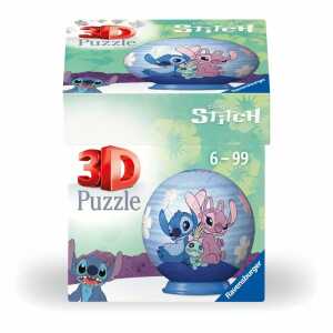 Ravensburger 3D Puzzle Ball Disney Stitch & Angel Ø7,5cm 54 Teile