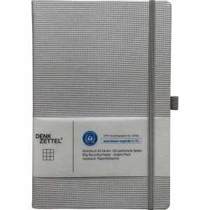 Notizbuch Denkzettel Tenax 192 Seiten silber DIN A5