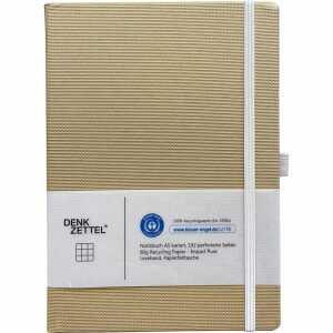Notizbuch Denkzettel Tenax 192 Seiten gold DIN A5
