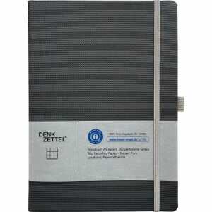 Notizbuch Denkzettel Tenax 192 Seiten anthrazit DIN A5