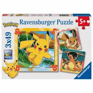 Ravensburger Kinderpuzzle Pokémon 3x 49 Teile