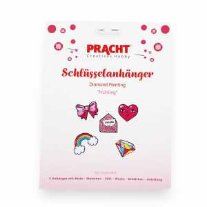 Diamond Painting Schlüsselanhänger Frühling 5 Stück