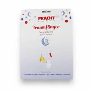 Diamond Painting Traumfänger Einhorn mit Mond 15cm