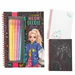 DEPESCHE TOPModel Malbuch Set Neon Doodle 7 Teile