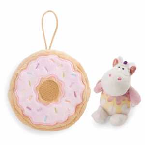 NICI Kuscheltier Einhorn Sweety Rainbow in Donut 10cm