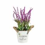 Kunstblume Lavendel Im Eimer blau 30x15cm 8720983069673
