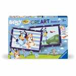 Ravensburger Malen nach Zahlen Set Bluey mit Rahmen