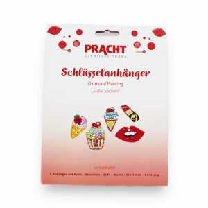 Diamond Painting Schlüsselanhänger Süße Sachen 5 Stück