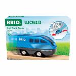 BRIO WORLD Zug mit Rückzugsmotor blau