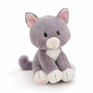 NICI Kuscheltier Katze sitzend grau 20cm