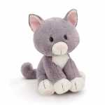 NICI Kuscheltier Katze sitzend grau 20cm