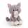 NICI Kuscheltier Katze sitzend grau 20cm