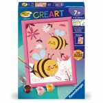 Ravensburger Malen nach Zahlen Set Niedliche Hummeln mit...