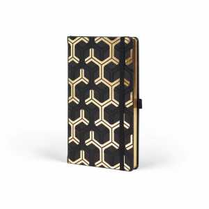 Notizbuch Castelli Gold Nest schwarz/gold DIN A5