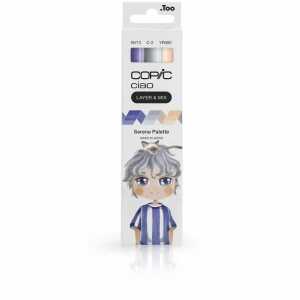 Copic Marker Set Ciao LAYER&MIX Serene Palette 3 Stück Faltschachtel