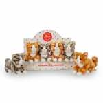 Teddy-HERMANN Plüsch Katze rot/weiß...