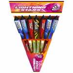 LESLI Raketenset Lightning Stars Kat. F2 13 Stück