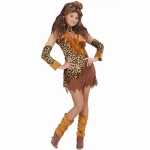 WIDMANN Erwachsenenkostüm Urwaldfrau braun...