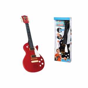 Kindergitarre My Music World schwarz/rot 56cm Metallsaiten 2fach sort