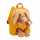 NICI Rucksack mit Plüschtier Hase gelb 21x26cm