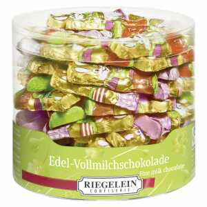 Edel-Vollmilchschokolade Osterhasen massiv klein 70x 7,5g Dose