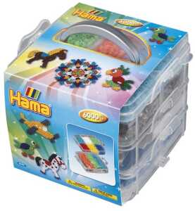 Hama Bügelperlen Sortierbox mit Zubehör 6000 Stück