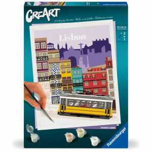 Ravensburger Malen nach Zahlen Set Creart Farbenfrohes Lissabon