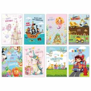SKOR Glückwunschkarten Kinder - Geburtstag sortiert 1St
