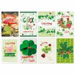 Glückwunschkarten Geburtstag Kleeblätter 100...