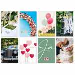 Glückwunschkarten Hochzeit 100 Stück 8fach...