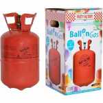 Heliumgas Cylinder für 30 Ballons rot