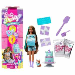 BARBIE Party Haustier Geburtstag Serie blaues Kleid