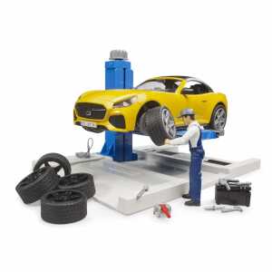 bruder PKW Service Center mit Roadster 40,5cm